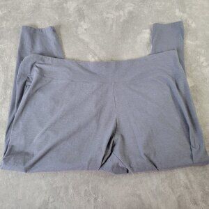 Sonoma Womens Pants 4X Plus Leggings Gray Comfy Pull On Cotton Blend GRA13E
